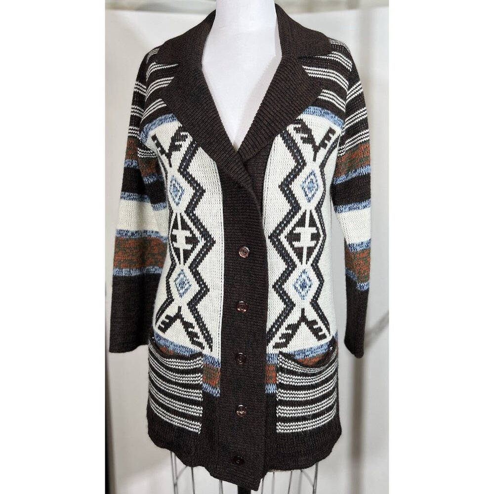 Vintage Boho Montgomery Ward Cardigan Sweater With‎ Pockets